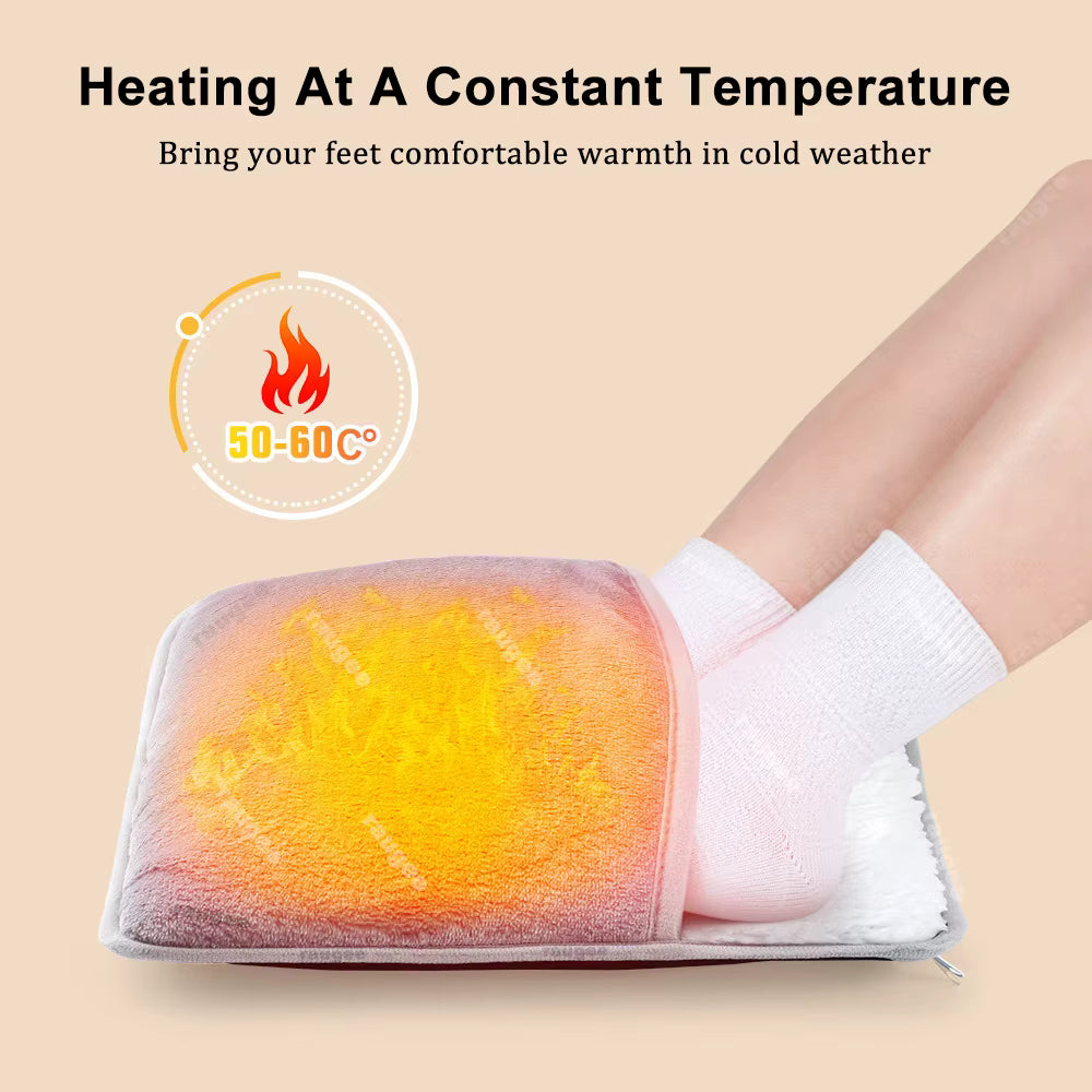 ThermaFeet" Calentador de Pies Eléctrico Térmico Confort Premium – Calefacción Constante (50-60°C) para Invierno